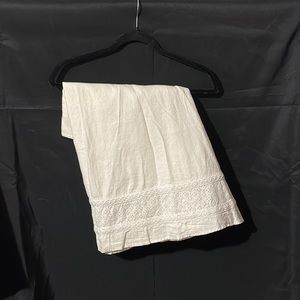 Style and Co size 14 white eyelet skirt